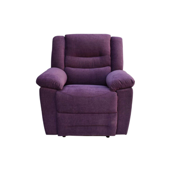 Madrid-One-Seater-Manual-Recliner-In-Purple-Colour
