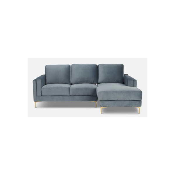 Sylvie-2-Seater-Lhs-Sectional-Sofa-In-Cerulean-Blue-Colour